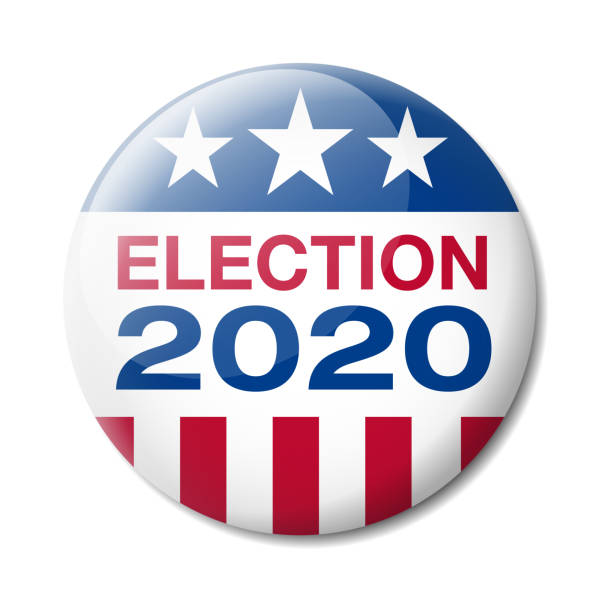 Vector illustration of Badge about the USA Presidential Election in 2020