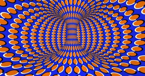A geometric illusion confuses us into seeing 3D motion.