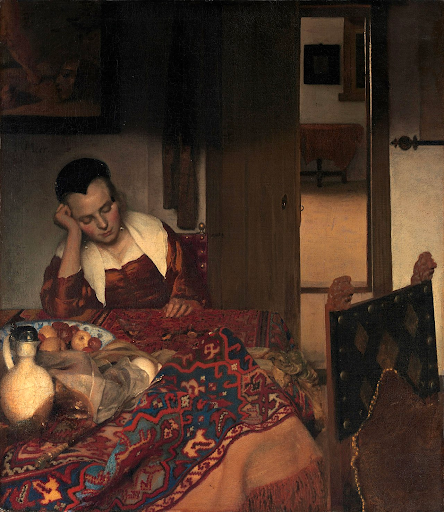 Vermeer, Johannes. A Maid Asleep. 1656. The Metropolitan Museum of Art